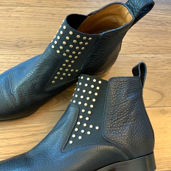 💕x2HP💕Chloe Studded Leather Chelsea black Boots - Picture 6 of 16